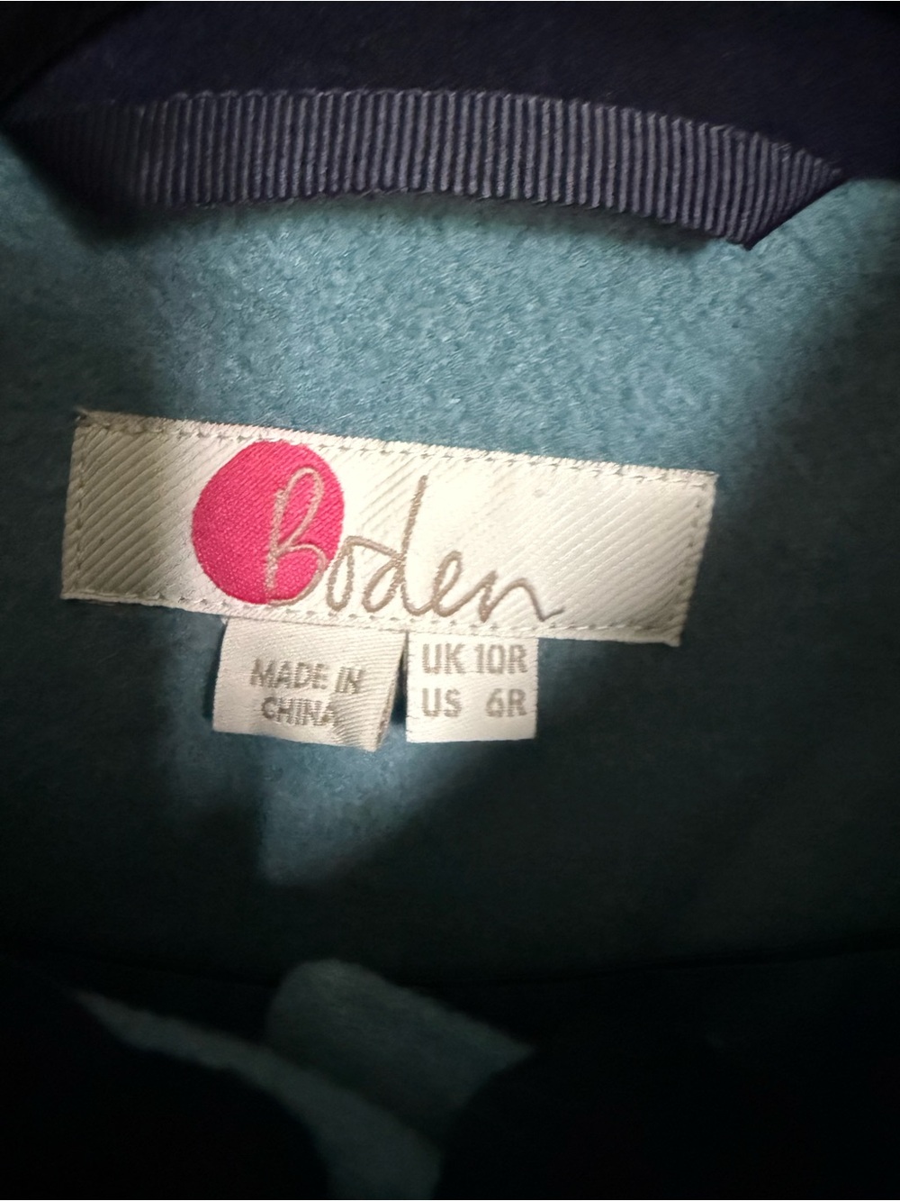 RARE Boden Lovelace Two-Tone Green Wool-Blend Coat size 6. Like new. - Picture 6 of 11